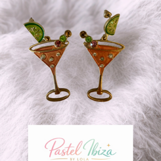 Cocktailglazen oorhangers