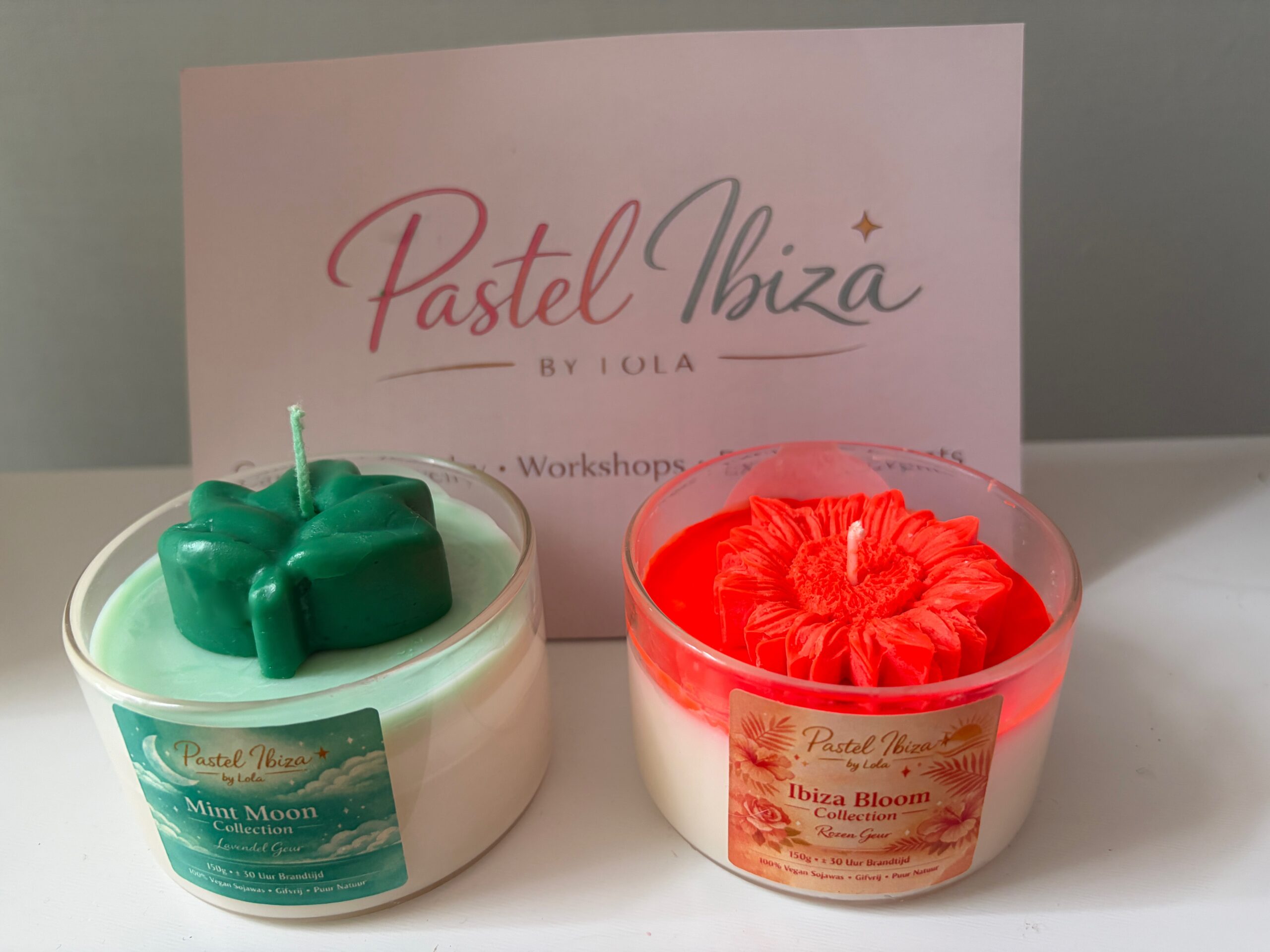 Ibiza Bloom & Mint Moon collection - candles for day & night - Afbeelding 2