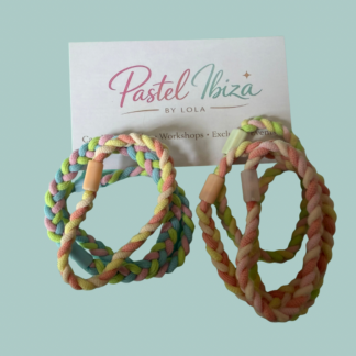 Haarbandjes pastel 6x
